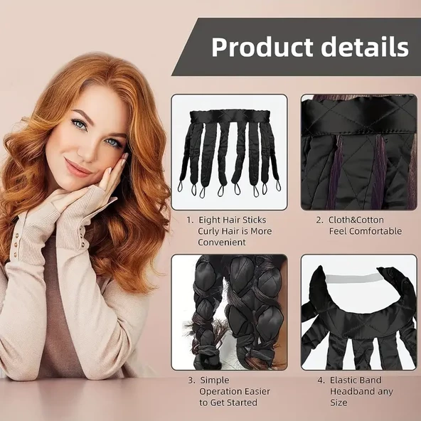 AHTAPOT ŞEKİLLİ ISITMASIZ BUKLE BELİRGİNLEŞTİRİCİ SAÇ BİGUDİSİ - 3