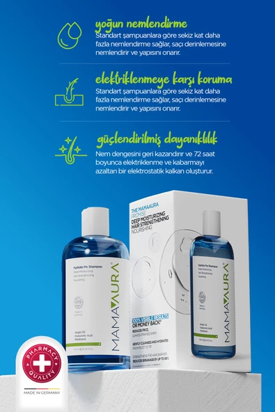 MamaauraNemlendirici Bakım Şampuanı - Hydrate Me Shampoo 250 ml - 3