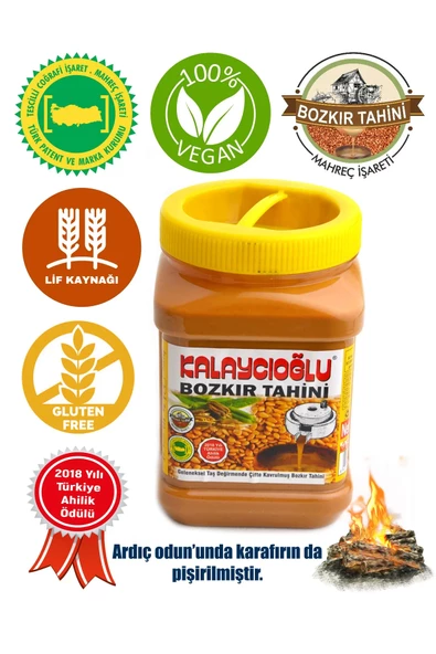 Bozkır Tahin Merkezi Kavrulmuş (kepeksiz) Tahin 935gr (taş değirmen)