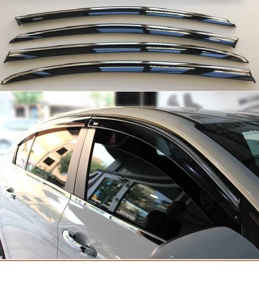 Niken Fiat Linea 2007- Kromlu Cam Rüzgarlığı 4 LÜ - 3