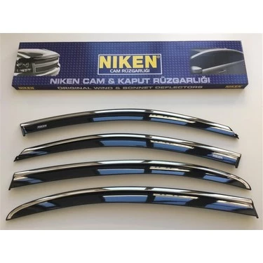 Niken Dacia Sandero 2013-2020 Kromlu Cam Rüzgarlığı 4 LÜ