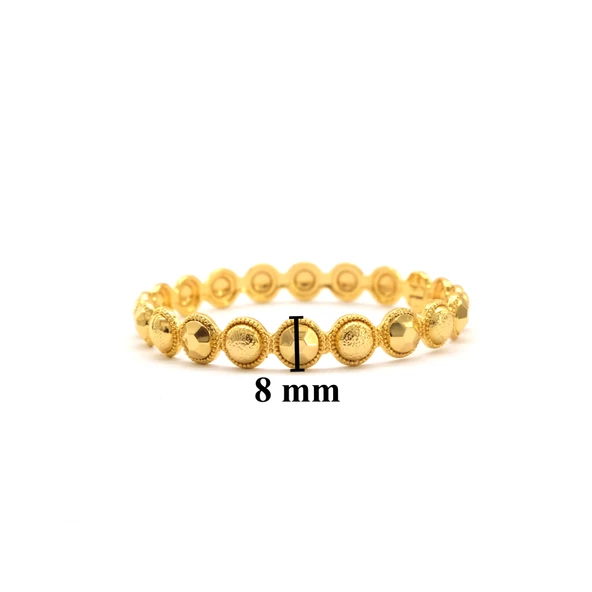 Çelik Kelepçe Altın Kaplama Kadın Hint Model BLZ-603 - Resim 3