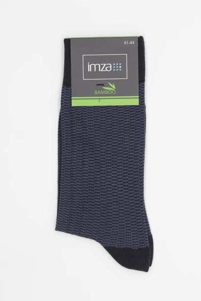 Koyu Lacivert Bambu Desenli Çorap 1060245240 ürün görseli 1