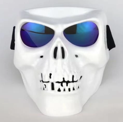 Tex 710 Jet Maske Bisiklet Motosiklet Kayak Çok Amaçlı Mavi Cam Aynalı Gözlük Maske - 2