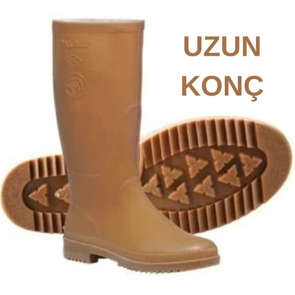 Kocamanlar Palalı Krep Kauçuk Kaymaz Soğuk Su Geçirmez İş ve Av Botu Çizmesi - Resim 2