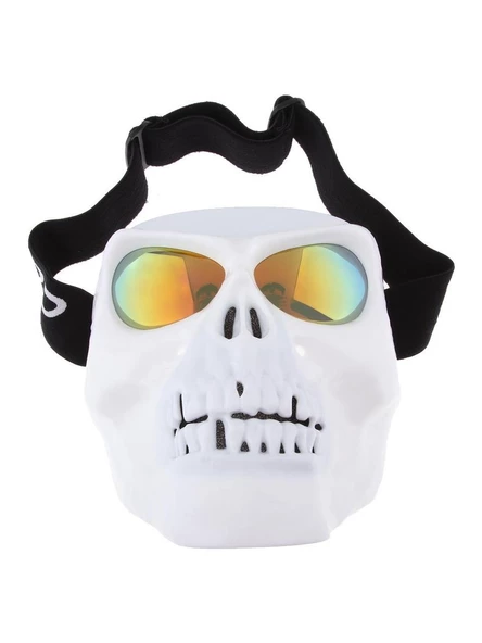 Tex 710 Jet Maske Bisiklet Motosiklet Kayak Çok Amaçlı Sarı Cam Aynalı Gözlük