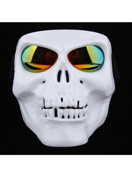 Tex 710 Jet Maske Bisiklet Motosiklet Kayak Çok Amaçlı Sarı Cam Aynalı Gözlük - 2