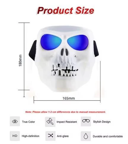 Tex 710 Jet Maske Bisiklet Motosiklet Kayak Çok Amaçlı Sarı Cam Aynalı Gözlük - 7