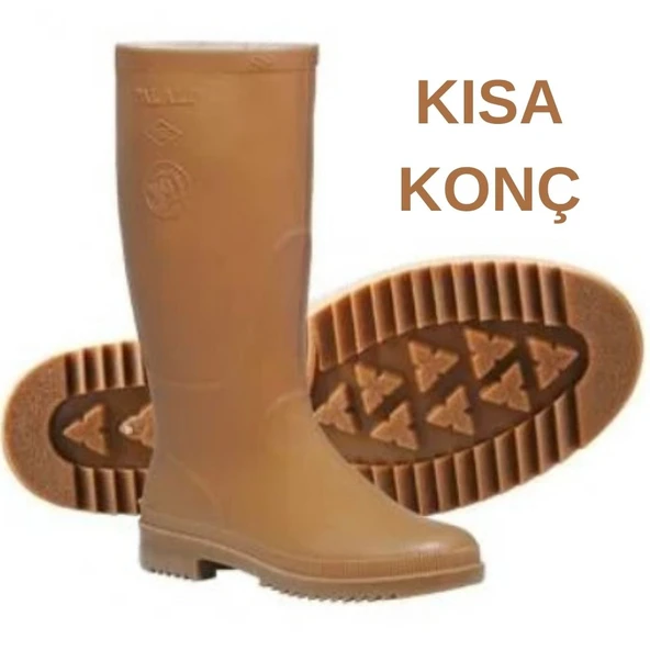 Kocamanlar Palalı Krep Kauçuk Kaymaz Soğuk Su Geçirmez İş ve Av Botu Çizmesi ürün görseli 1