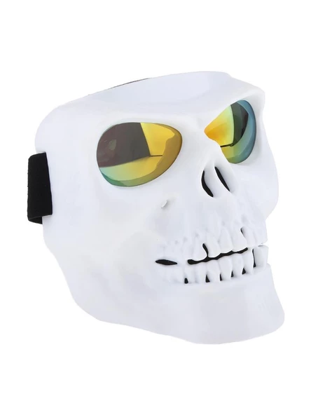 Tex 710 Jet Maske Bisiklet Motosiklet Kayak Çok Amaçlı Sarı Cam Aynalı Gözlük - 4