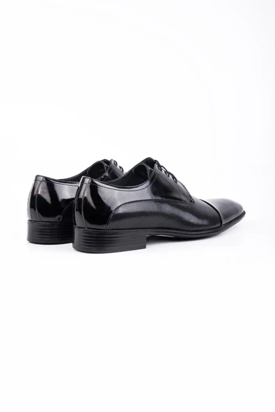 Siyah %100 Deri Rugan Bağcıksız-Tokasız Ceremony Ayakkabı 1033245173_003 - Resim 4