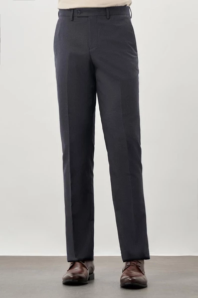 Lacivert Esnek Yandan Cepli Comfort Fit Classic Pantolon 1003245207 - Resim 2