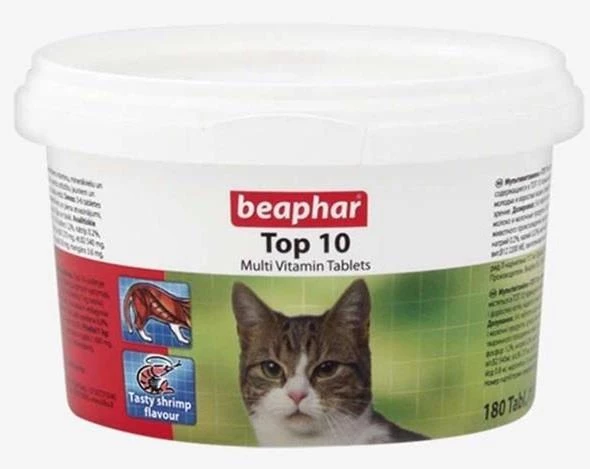 eaphar Top 10 Kedi Multivitamin Tableti 180 Adet