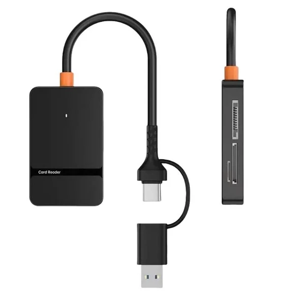 PrimeX ADS-316 Type C + USB3.0 8 in 1 Kart Okuyucu, USB Type C Compact Flash Kart okuyucu, Type C Çoklu Kart Okuyucu - 5
