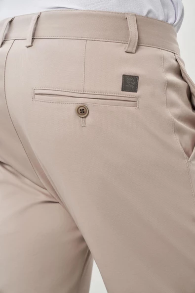 Toprak Pamuklu Yandan Cepli Casual Slim Fit Chino Pantolon 1003245168 - Resim 5