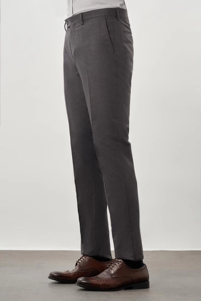 Antrasit Esnek Yandan Cepli Comfort Fit Classic Pantolon 1003245207 - 3