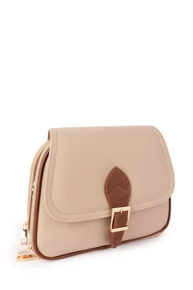 Papuç Sepeti 1406 Kadın Çok Bölmeli Günlük  Omuz Çantası - Resim 8