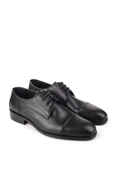 Oskar 2445 Erkek Klasik Bağcıklı Kösele Taban Günlük Deri Ayakkabı - Resim 2