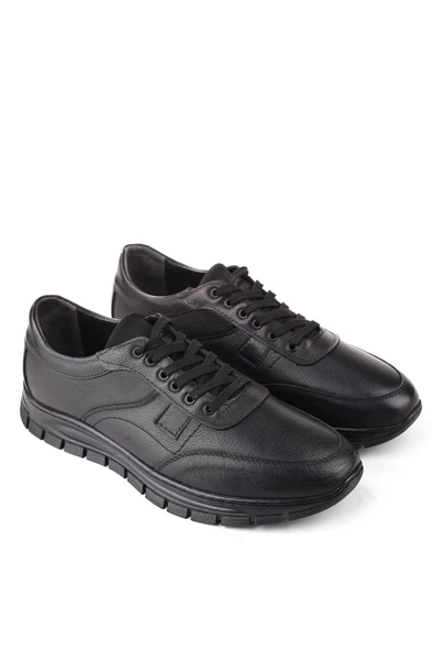 Papuç Sepeti 4253 Büyük Numara Hakiki Deri Günlük Erkek Ayakkabı - Resim 2