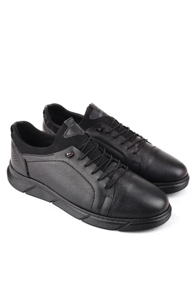 Papuç Sepeti 4249 Büyük Numara Hakiki Deri Günlük Erkek Ayakkabı - Resim 2