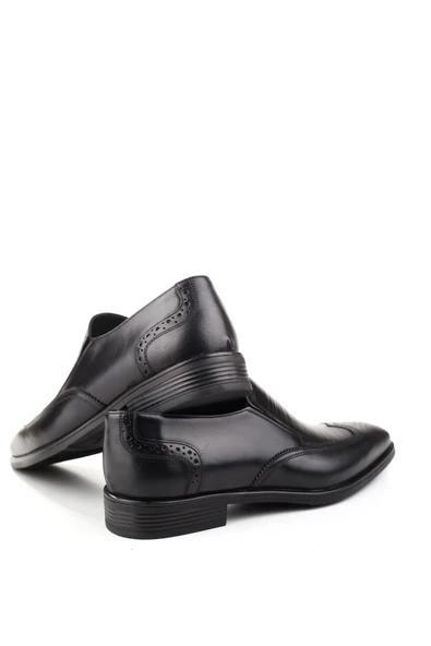 Delfino 625 Erkek Hakiki Deri Bağcıksız Kauçuk Klasik Ayakkabı - Resim 4