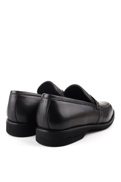 Benart Hakiki Deri Hafif Eva Taban Bağcıksız Günlük Klasik Erkek Ayakkabı - Resim 5