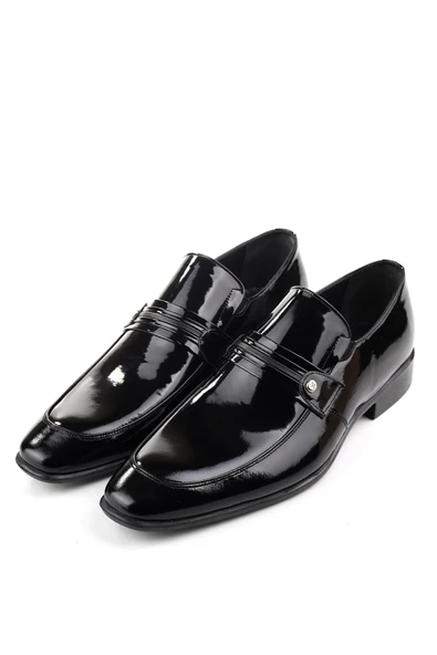 Papuç Sepeti 4202 Hakiki Deri Rugan Klasik Erkek Ayakkabı - Resim 2