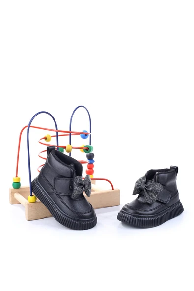 Papuç Sepeti Arzn-4130 Cırtlı Kaymaz Taban Kız Bebek Bot ürün görseli