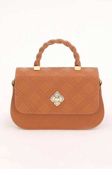 Levidor 930180 Kadın Kabartma Desenli  El & Omuz Çantası - Resim 3