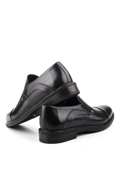 Delfino 319 Erkek Hakiki Deri Bağcıksız Kauçuk Klasik Ayakkabı - Resim 4