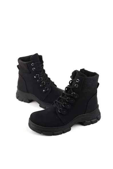 Papuç Sepeti 4185 Termo Taban Günlük Kadın Fermuarlı Postal Bot - Resim 3