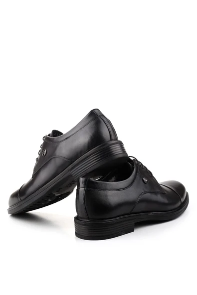 Delfino 321 Erkek Hakiki Deri Bağcıklı & Kürklü Kauçuk Klasik Ayakkabı - Resim 4