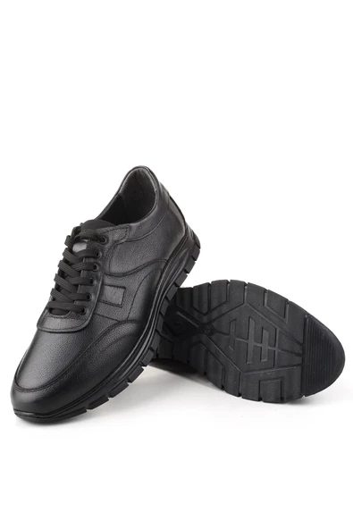 Papuç Sepeti 4253 Büyük Numara Hakiki Deri Günlük Erkek Ayakkabı - Resim 5