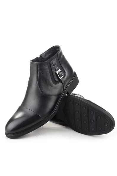 Nevzat Öge 01005 Hakiki Deri Klasik Erkek Kürklü Bot - Resim 6