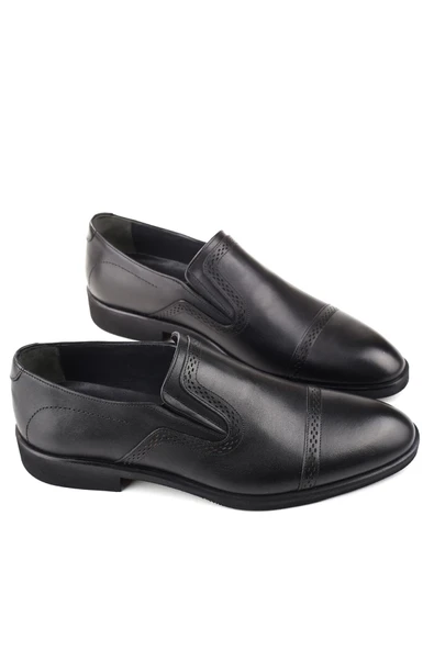 Dericibey Hakiki Deri Termo Taban Bağcıksız Klasik Erkek Ayakkabı - Resim 3