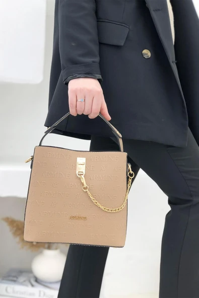 Armine 222 Kadın Lazer Baskılı El & Omuz Çantası ürün görseli 1