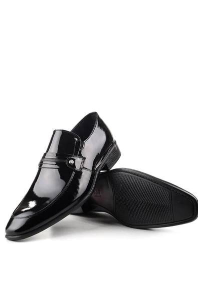 Papuç Sepeti 4202 Hakiki Deri Rugan Klasik Erkek Ayakkabı - Resim 5