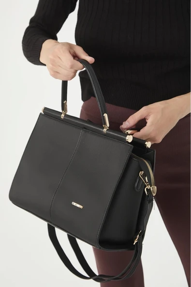 Cressberry 14320 Kadın Çok Bölmeli El & Omuz Çantası - Resim 7