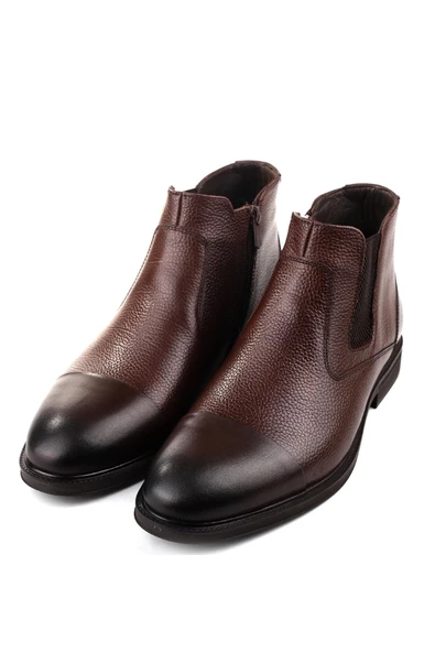 Papuç Sepeti Mntn-5866 Hakiki Deri Termo Taban Günlük Erkek Bot - Resim 4