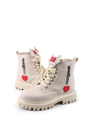 Papuç Sepeti 4181 Kaymaz Termo Taban Fermuarlı Kız Çocuk Bot - Resim 6