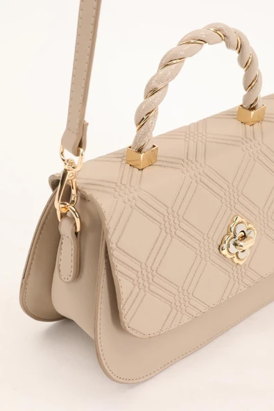 Levidor 930180 Kadın Kabartma Desenli  El & Omuz Çantası - Resim 8