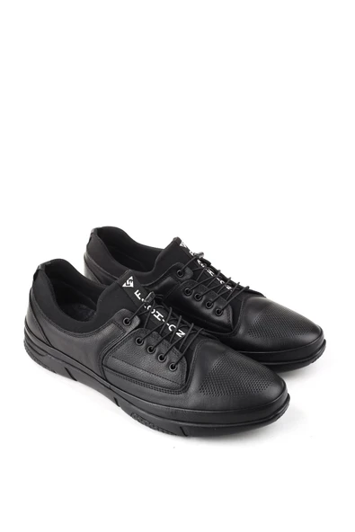 Luis Figo 4442 Büyük Numara Hakiki Deri Streç Bağcık Erkek Ayakkabı - Resim 2