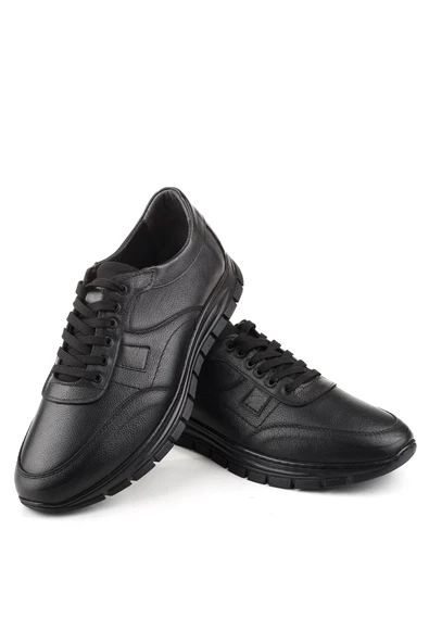 Papuç Sepeti 4253 Büyük Numara Hakiki Deri Günlük Erkek Ayakkabı - Resim 3