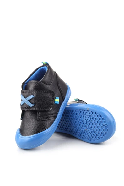 Papuç Sepeti Arzn-4132 Cırtlı Kaymaz Taban Erkek Bebek Bot - Resim 9