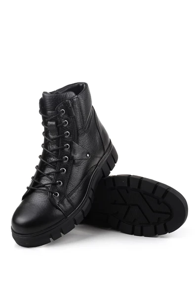 Voyager 3978 Termo Kaymaz Taban Hakiki Deri Erkek Bot - Resim 5