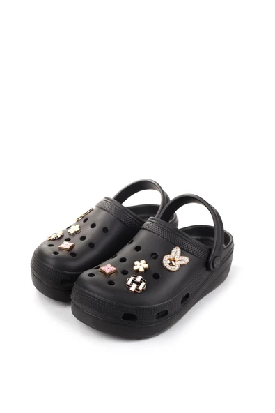 Papuç Sepeti Taşlı Kalın Taban Kadın Havuz/Plaj/Bahçe Terlik Sandalet - Resim 9