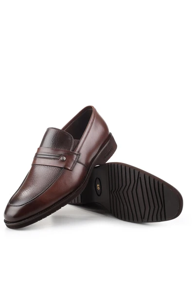 Benart Hakiki Deri Hafif Eva Taban Bağcıksız Günlük Klasik Erkek Ayakkabı - Resim 10