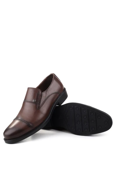 Red Walker 1491 Erkek Hakiki Deri Bağcıksız Klasik Ayakkabı - Resim 10