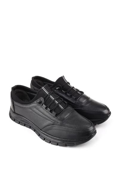 Papuç Sepeti 4251 Büyük Numara Hakiki Deri Günlük Erkek Ayakkabı - Resim 2