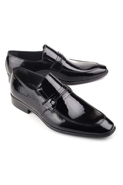 Papuç Sepeti 4202 Hakiki Deri Rugan Klasik Erkek Ayakkabı - Resim 4